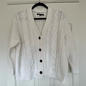 Quince Cotton Oversized Cable Cardigan